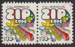 SC# 1511 - (10c) - Zip Code, used pair