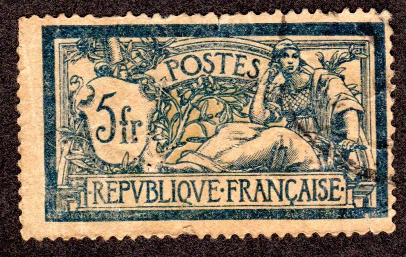 France, Scott # 130, used, 2013 CAT = $ 5.00 Lot 220329 -02