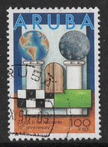 Aruba   #B44   used  1996  solidarity  100c