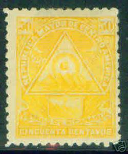 Nicaragua Scott 106 MH* 50c Stamp Mint CV $10