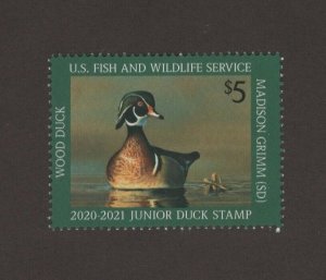 JDS28 - Junior Federal Duck Stamp. Single. MNH. OG.   #02 JDS28 