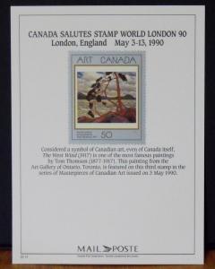 2648  CANADA   Int'l Philatelic Ex Card, VF # 90-14   London      CV$ 2.50