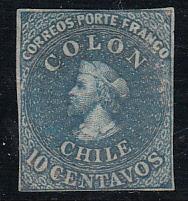 Chile #6 Unused - Thin