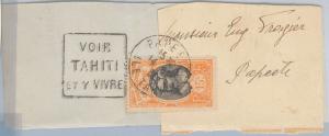 56781 - OCEANIE - POSTAL HISTORY:  Stamp on WRAPPER BAND: Tahiti 1931