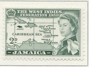 English Colony Colonies British Colony JAMAICA 1958 2d MH* A28P12F27066-