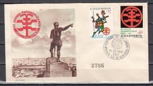 Colombia, Scott cat. C542-C543. Pan American Games issue. First day cover.