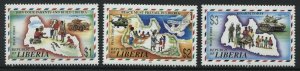 Liberia 1996 set of 3 mint o.g. hinged