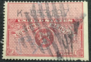 US Customs Service Used SE Single Revenue L22