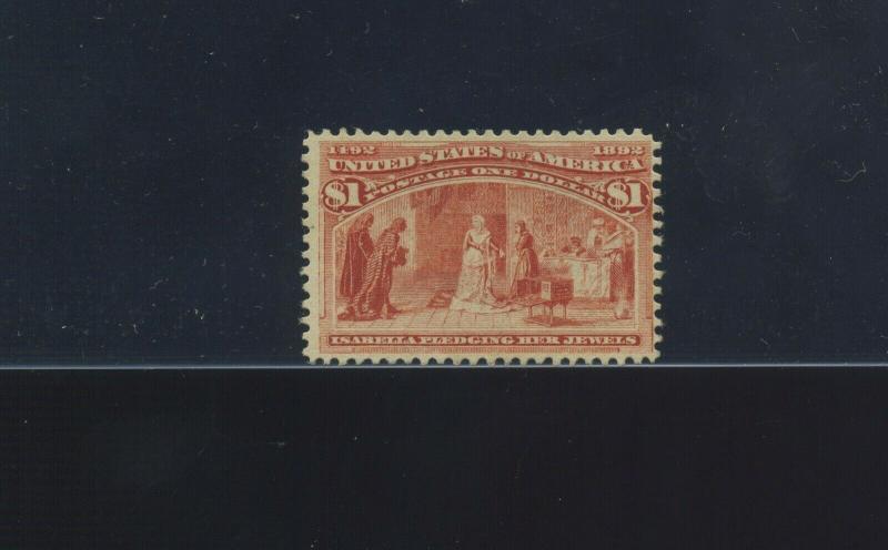 Scott 241 Columbian Unused Hi Value Stamp  (Stock 241-14)