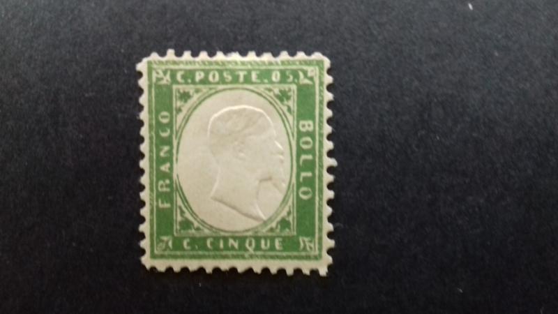 Sardinia - Scott 10c - King Victor Emmanuel II -1855-59 - MLH - Single 5c Stamp