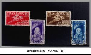 ITALY - 1935 Intern.l AERONAUTICAL Salon Milan SCOTT#345-348 CV=$207.00 4V MH