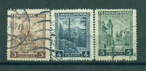 Czechoslovakia sc# 165-167 (1) used cat value $.80