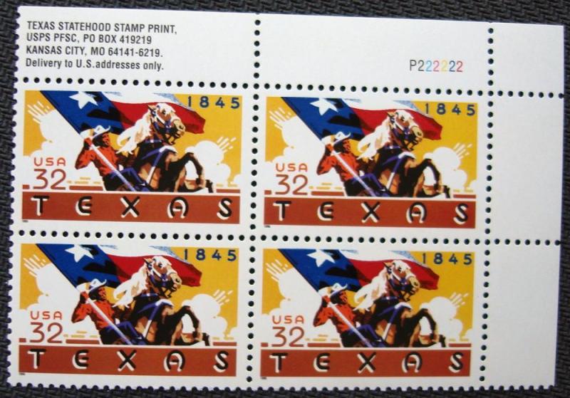 US #2968 MNH Plate Block of 4 SCV $3.00 L10