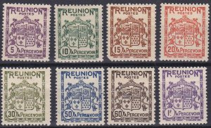 Reunion Sc #J16-J23 Mint Hinged