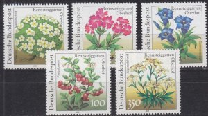 GERMANY BUND [1991] MiNr 1505-09 ( **/mnh ) Blumen