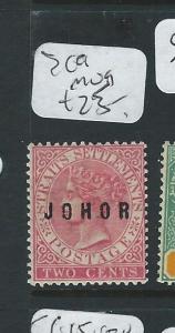 MALAYA JOHORE (PP0710B) 2C  QV  SG 9   MOG