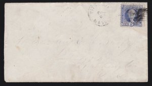 US 115 6c Washington on Cover from Mass. to Washington D.C. F-VF SCV $475