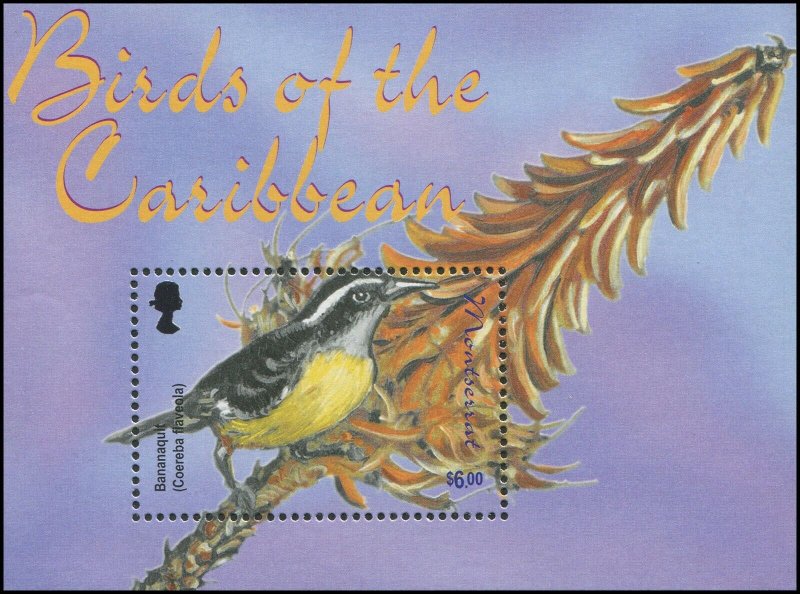 Montserrat 2003 Sc 1092 Birds Bananaquit CV $7