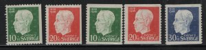 SWEDEN B37-B41  MINT HINGED SET