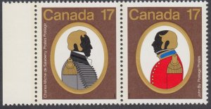 Canada - #820a Canadian Colonels Se-Tenant Pair - MNH