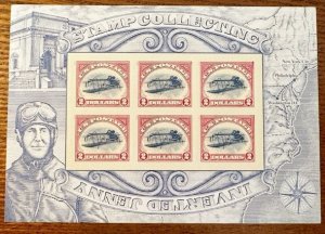 US # 4806 Inverted Jenny miniature sheet 6 $2 stamps 2013 Mint NH CV $24