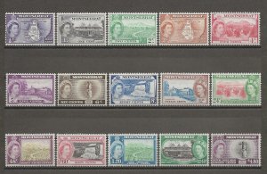 MONTSERRAT 1953/62 SG 136a/49 MNH Cat £75