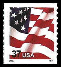 PCBstamps  US #3633B 37c Flag, coil, MNH