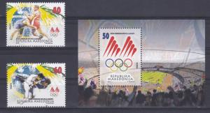 Macedonia 2016 Olympic Games Rio Brazil Sports Wrestling Judo MNH