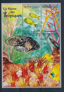 [26497] Guinea 2001 Marine Life Tropical Fish  MNH  Souvenir Sheet