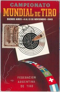 51620 - ARGENTINA - POSTAL HISTORY - MAXIMUM CARD - 1949 - SHOOTING Sport-