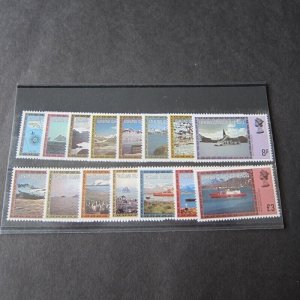 Falkland Islands Dependency 1984 Sc 1L38-52 set MNH