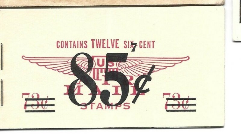 United States Scott BKC5 85-cent Airmail Booklet NH 