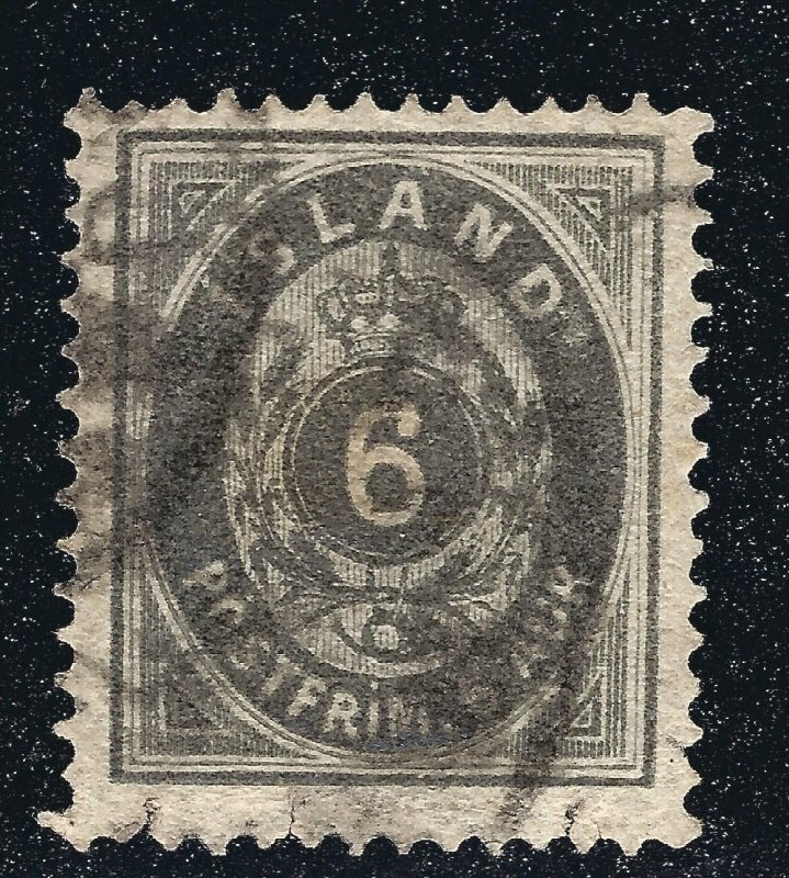 Iceland Attractive Sc#10 Used F-VF SCV $40...Such a bargain!!