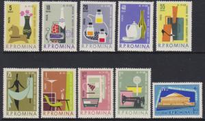 Romania 1962 Handicraft Scott (1517-25, C126) MNH