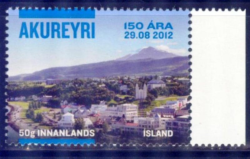 Iceland 2012 Akureyri City 150 Years Mi. 1356 MNH