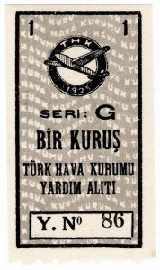 (I.B) Turkey Revenue : Aeroplane Fund 1bk (Turkish Air Association)