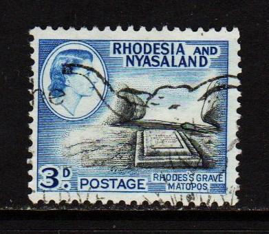  Rhodesia & Nyasaland - #162 Rhodes Grave  - Used