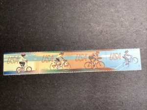 Scott#4687-90-2012 45c Bicycling, Strip of 4 Mint F/VF NH-US