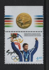 Estonia  #407  MNH 2001  Olympic champion decathlon Erki Nool