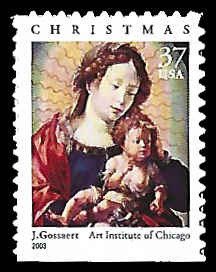 PCBstamps   US #3820 Bk Sgl 37c Madonna & Child, MNH, (12)