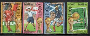 Zambia Scott 972 World Cup Soccer stamps