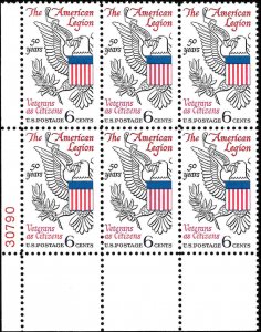 1369 Mint,OG,NH... Plate Block of 6... SCV $1.50