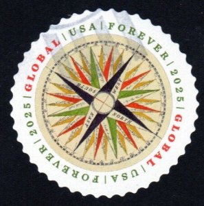 SC# 5956 - ($1.65) - Intl Global, 1794 Compass Rose, Used Single Off Paper