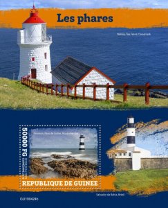 Guinea 2019 MNH Lighthouses Stamps Penmon Point Lighthouse 1v S/S