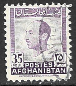 AFGHANISTAN 1951 35p King Zahir Shah Issue Sc 374 VFU