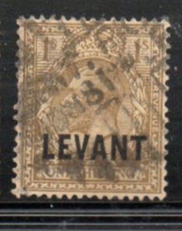 G.B LEVANT Sc 53 192101/ G V stamp used