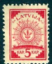 Latvia; 1918: Sc. # 2: */MH Single Stamp
