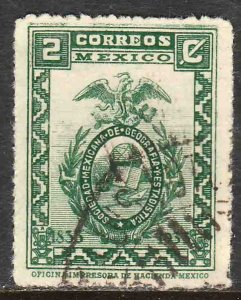 MEXICO 684, 2¢ Society of Geography and Statistics USED F-VF. (488)