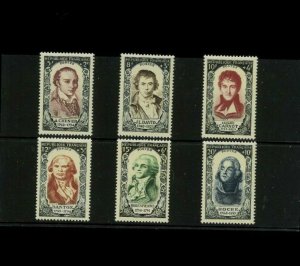 France SC# B249-54 MNH. Cat.72.00. Better Item