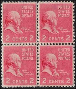 806 Mint,OG,NH... Block of 4... SCV $1.00... VF/XF